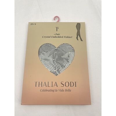 Thalia Sodi 1 Pair Crystal Embedded Fishnet XS/S (85-120 Lbs)